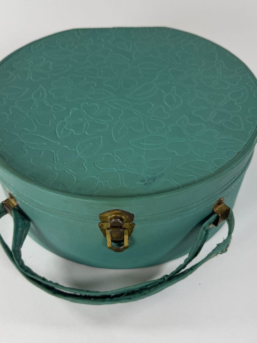 Repurposed Hat Box Samsonite Sewing Wood Sock Darning Form Crochet Needles